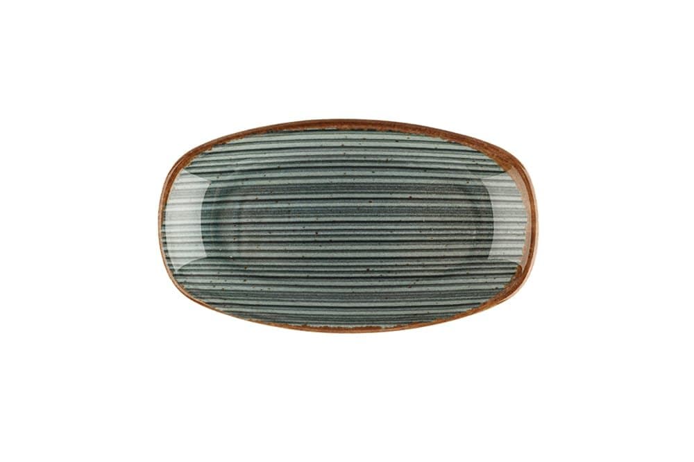 Porland Hypnosis Gri Kayık Tabak 24cm