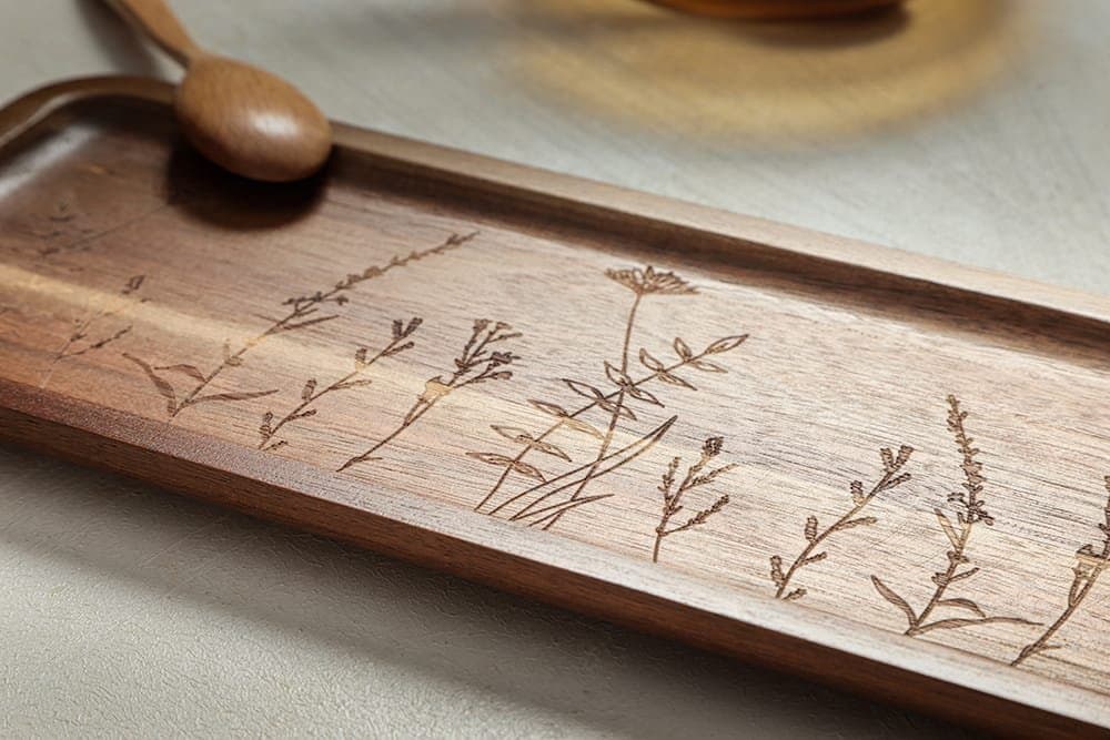 Porland Woodflower Akasya Sunum Tabağı 40 cm