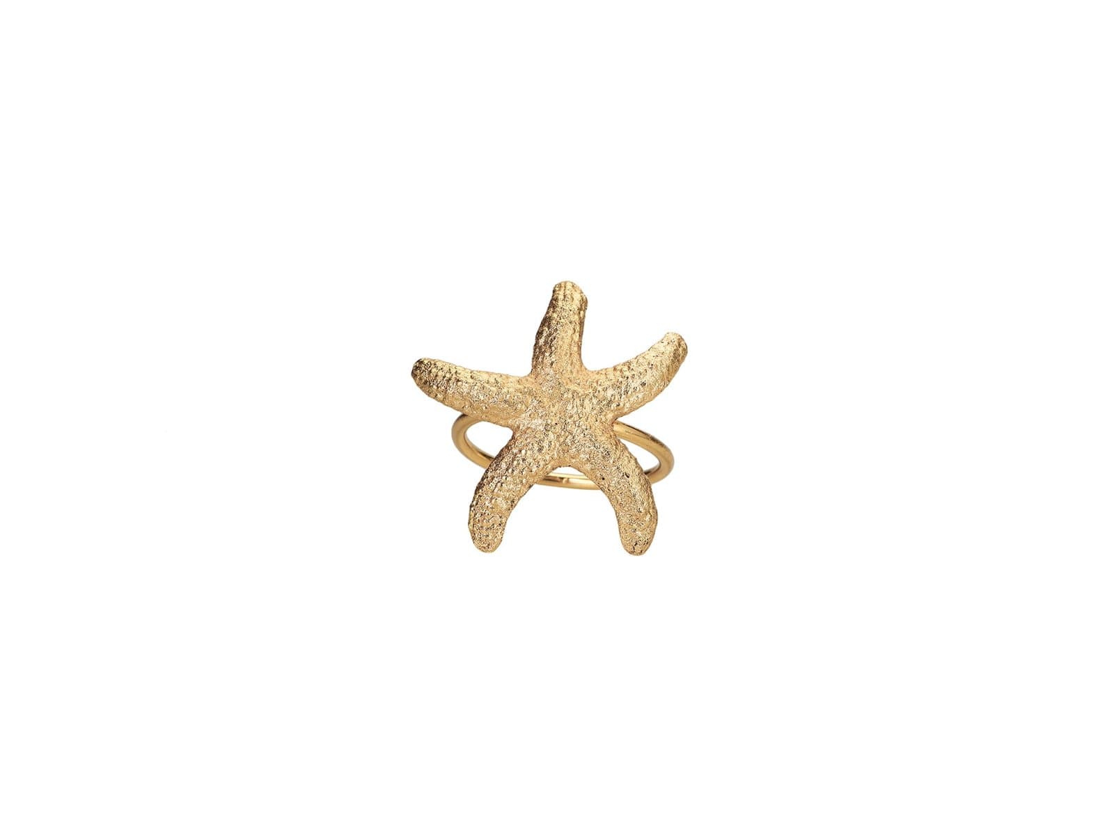 Porland Deniz Yıldızı Gold Yüzük Peçetelik 4,5cm