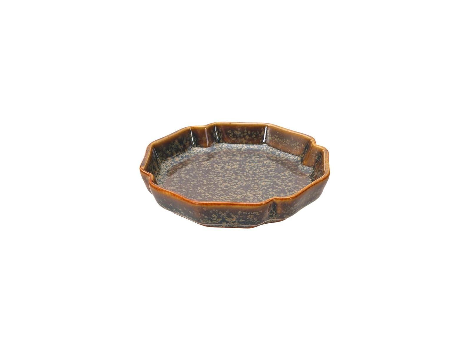 Porland Mix&Match Mavi Kahve Düz Tabak 10 cm