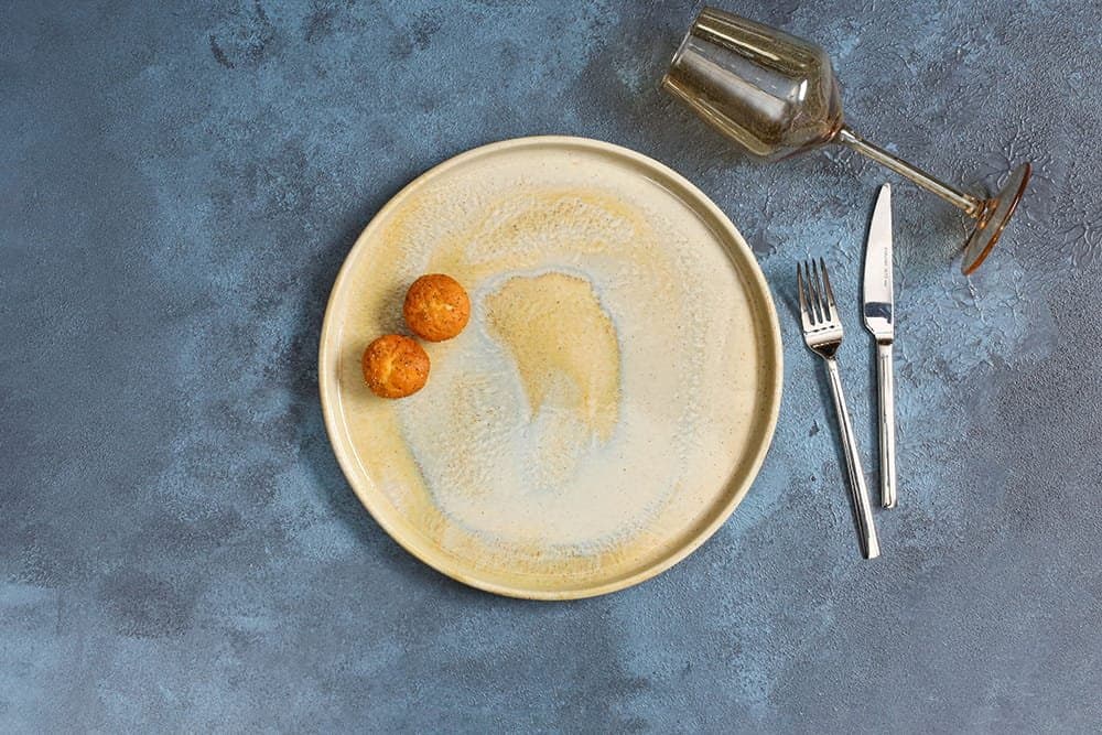 Porland Stoneware Pearl Düz Tabak 22cm