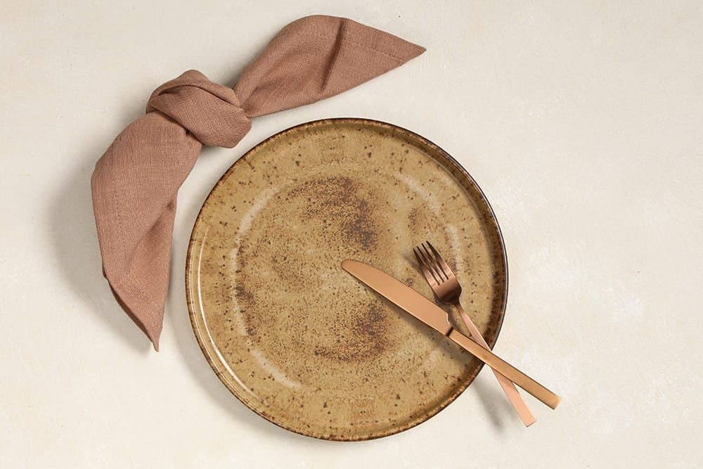 Porland Stoneware Natura Düz Tabak 16cm