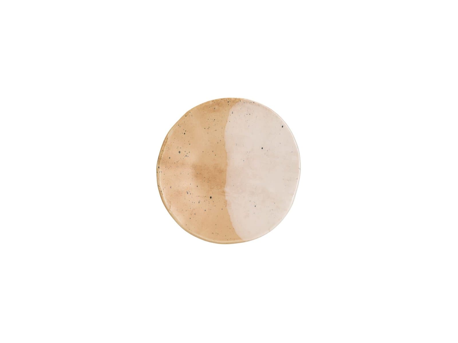 Porland Stoneware Clay Brown Düz Tabak 17cm