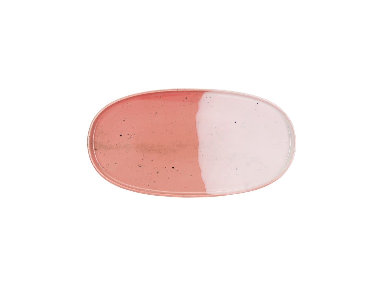 Porland Stoneware Blush Red Kayık Tabak 30cm