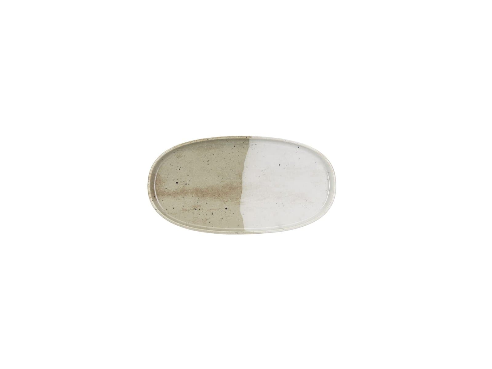 Porland Stoneware Mist Grey Kayık Tabak 21cm