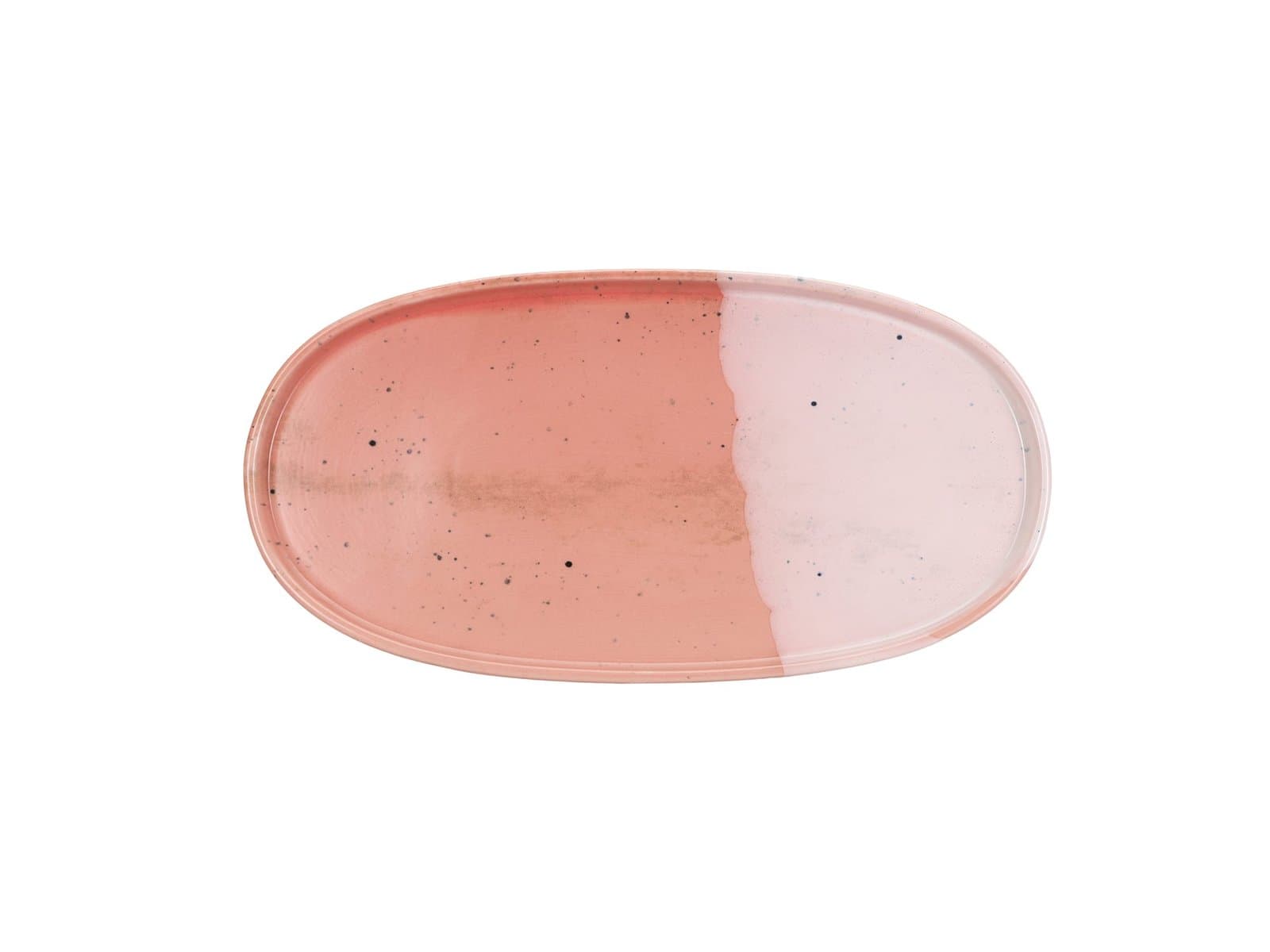 Porland Stoneware Blush Red Kayık Tabak 34cm