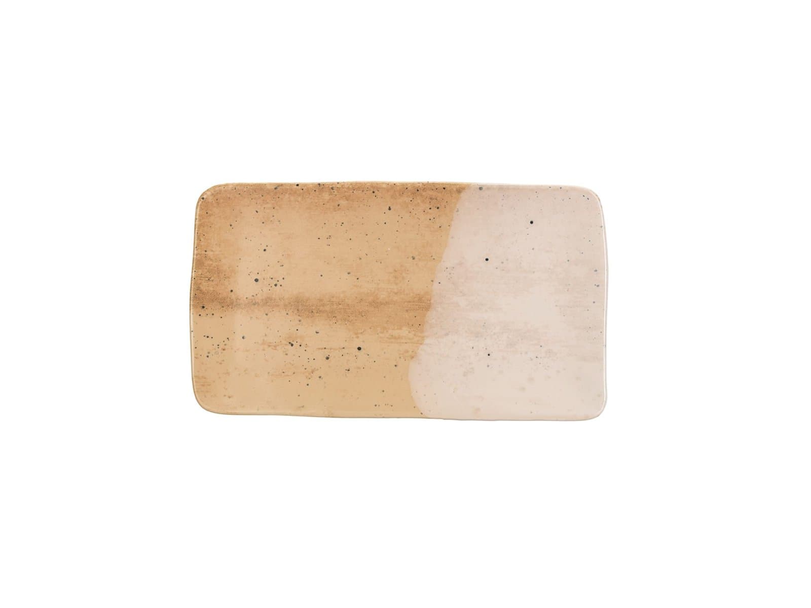 Porland Stoneware Clay Brown Kayık Tabak 33cm