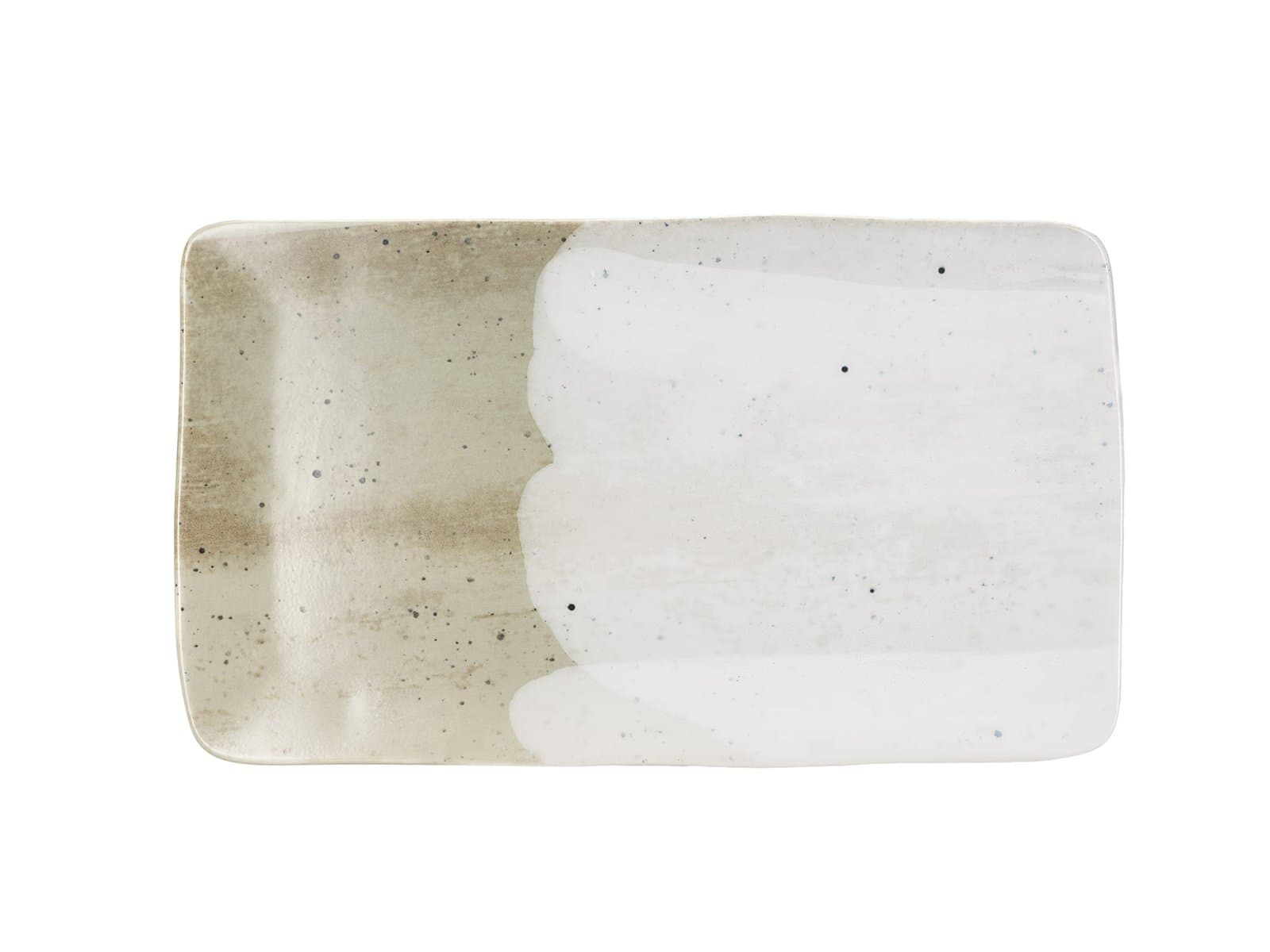 Porland Stoneware Mist Grey Kayık Tabak 38cm