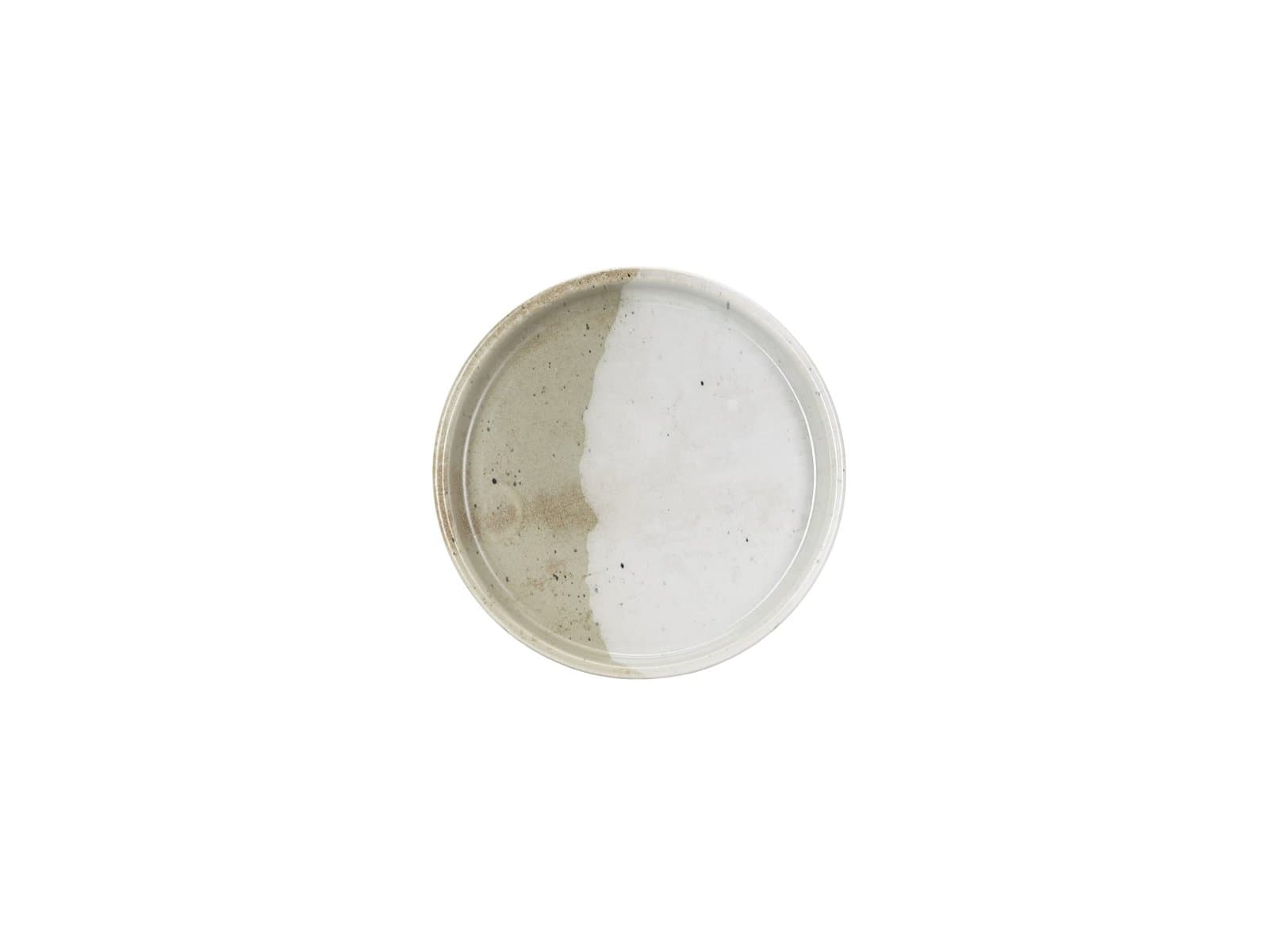 Porland Stoneware Mist Grey Düz Tabak 16cm