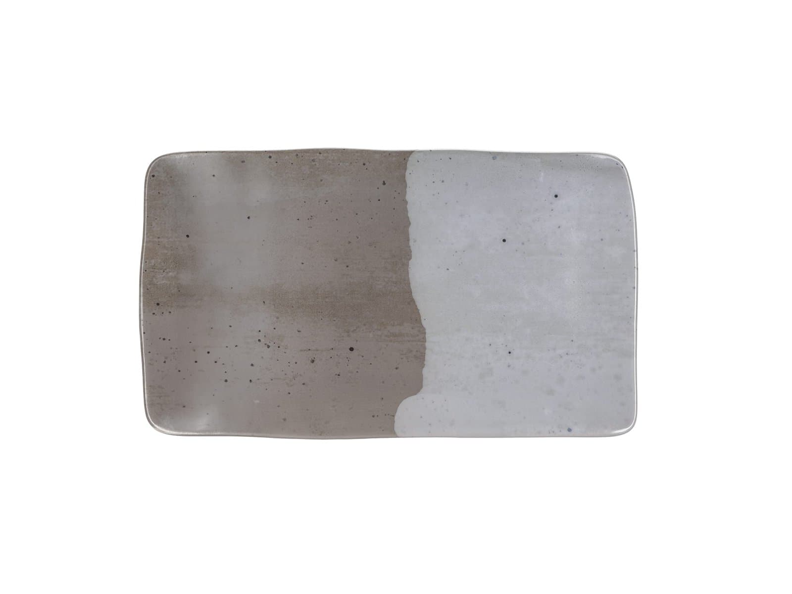 Porland Stoneware Silente Black Kayık Tabak 38cm