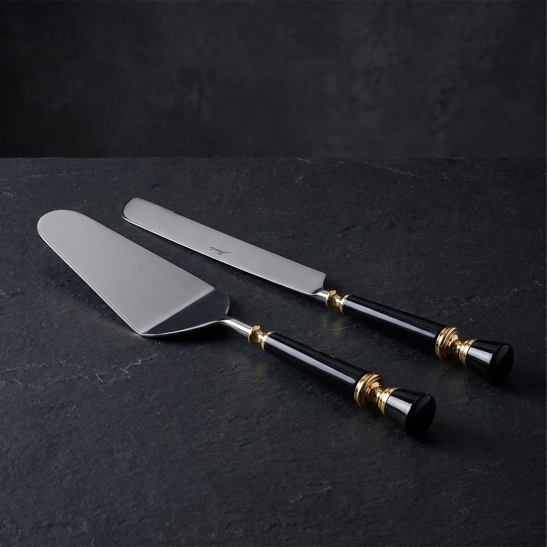 Jumbo Black 2 Parça Pasta Servis Seti