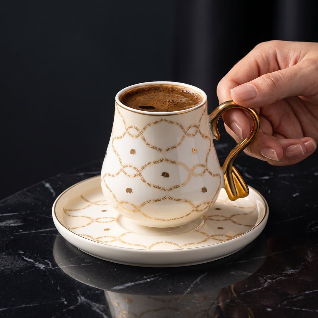 Jumbo Lumi 1947 6 Kişilik Kahve Fincan Takımı