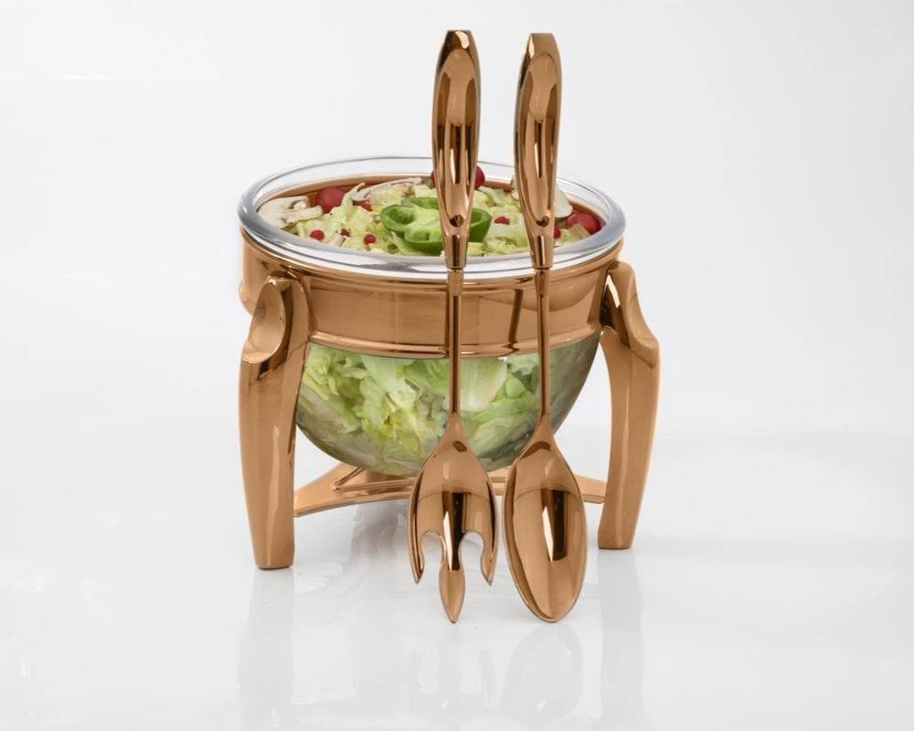 SALATA SERVİS SETİ 3 LT. ROSEGOLD