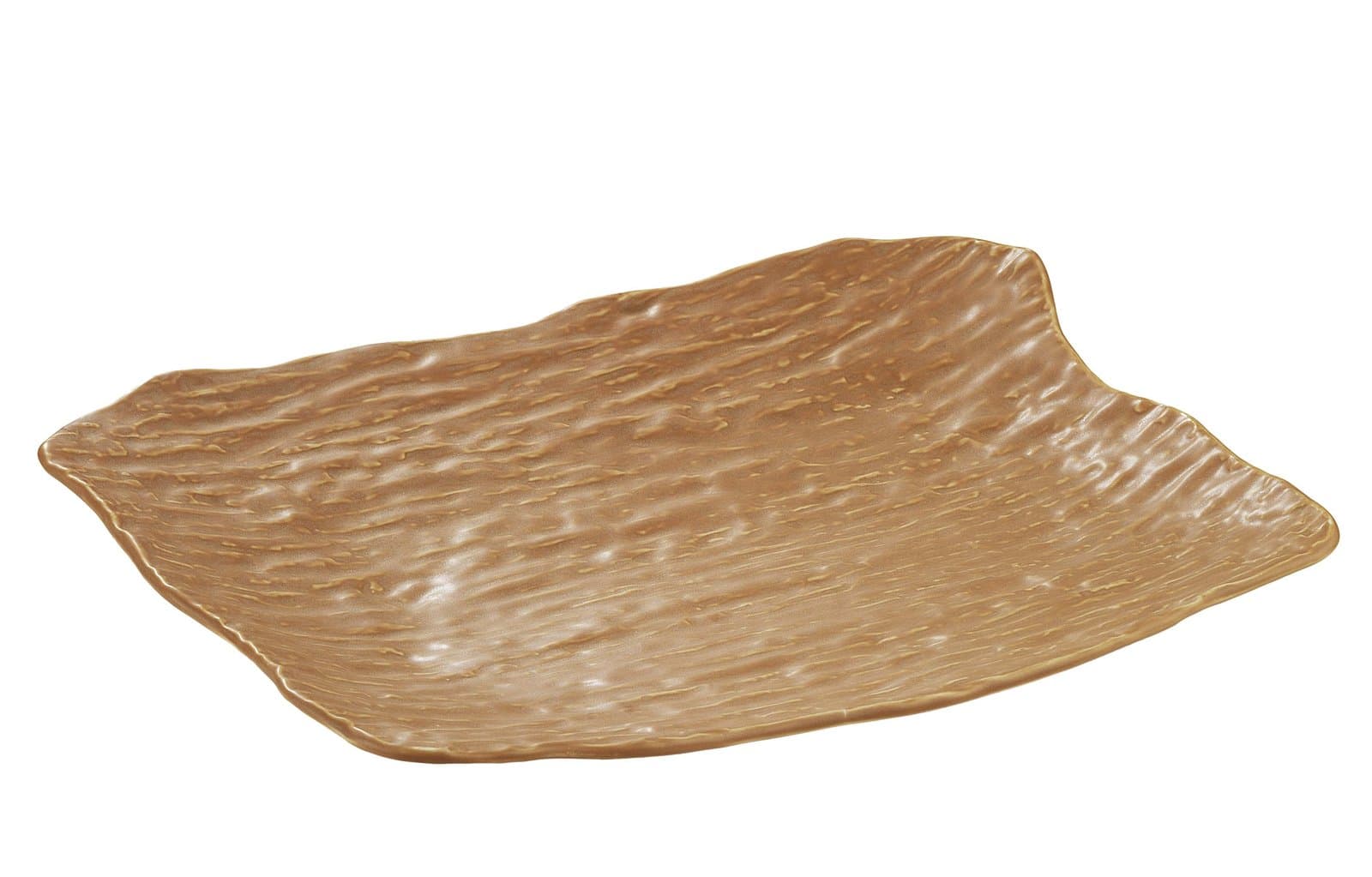 WOOD MAT TURUNCU DİKDÖRTGEN KAYIK PORSELEN