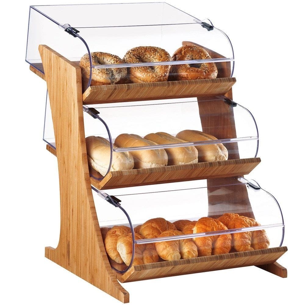 3 KATLI PLEKSİLİ EKMEK STANDI