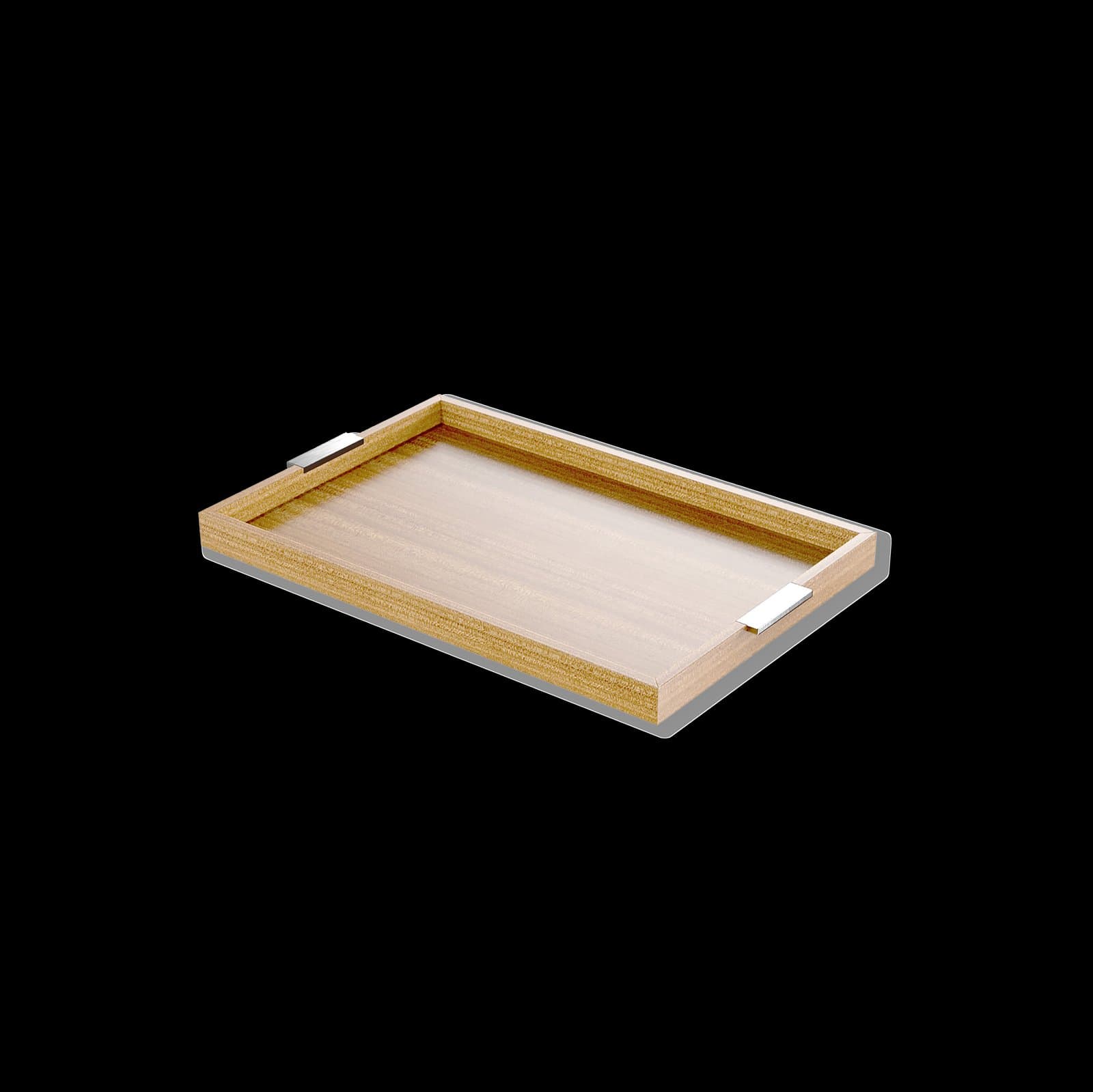 DİKDÖRTGEN MODERN TEPSİ - MEŞE