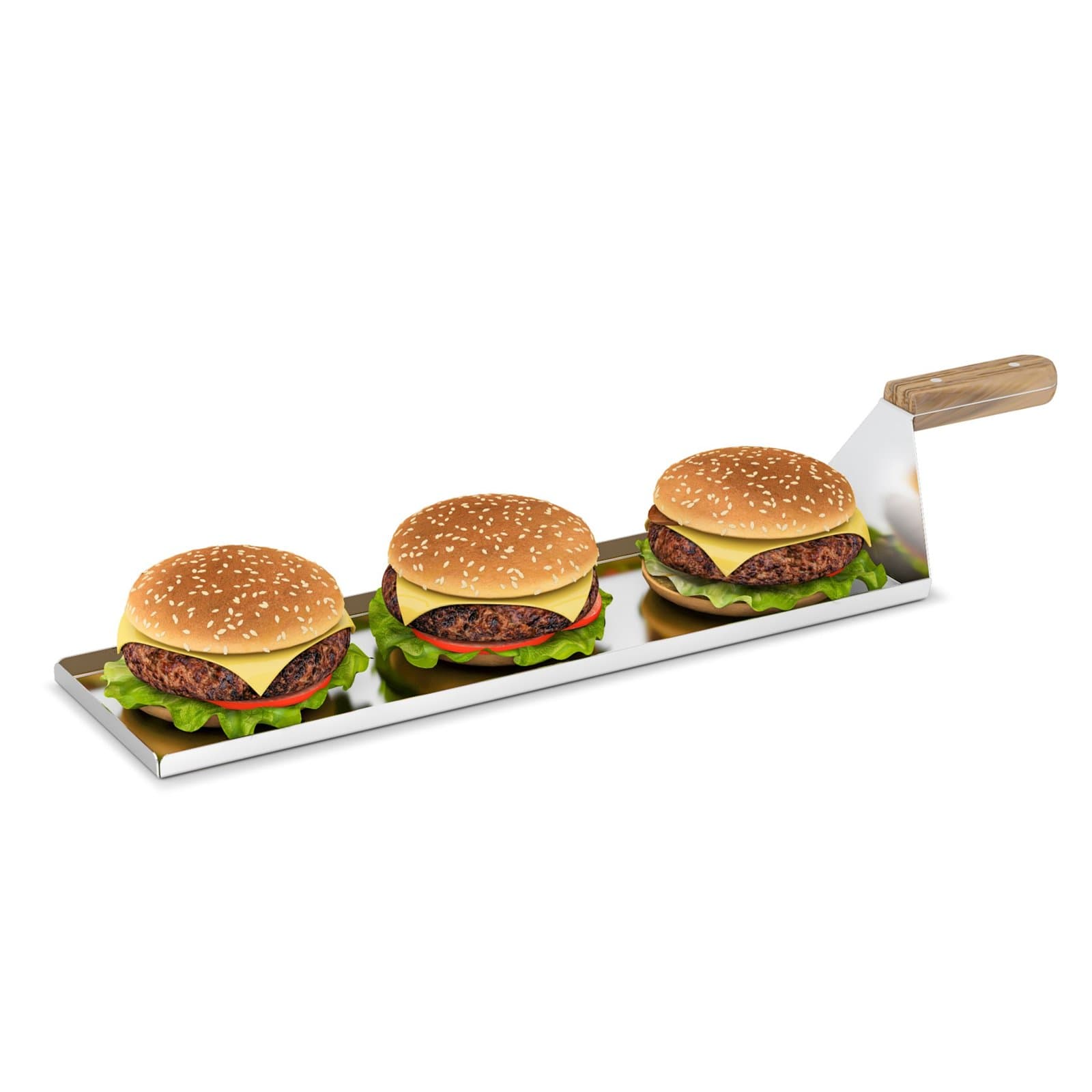 HAMBURGER TEPSİSİ TUTMA KULPLU SATİNE