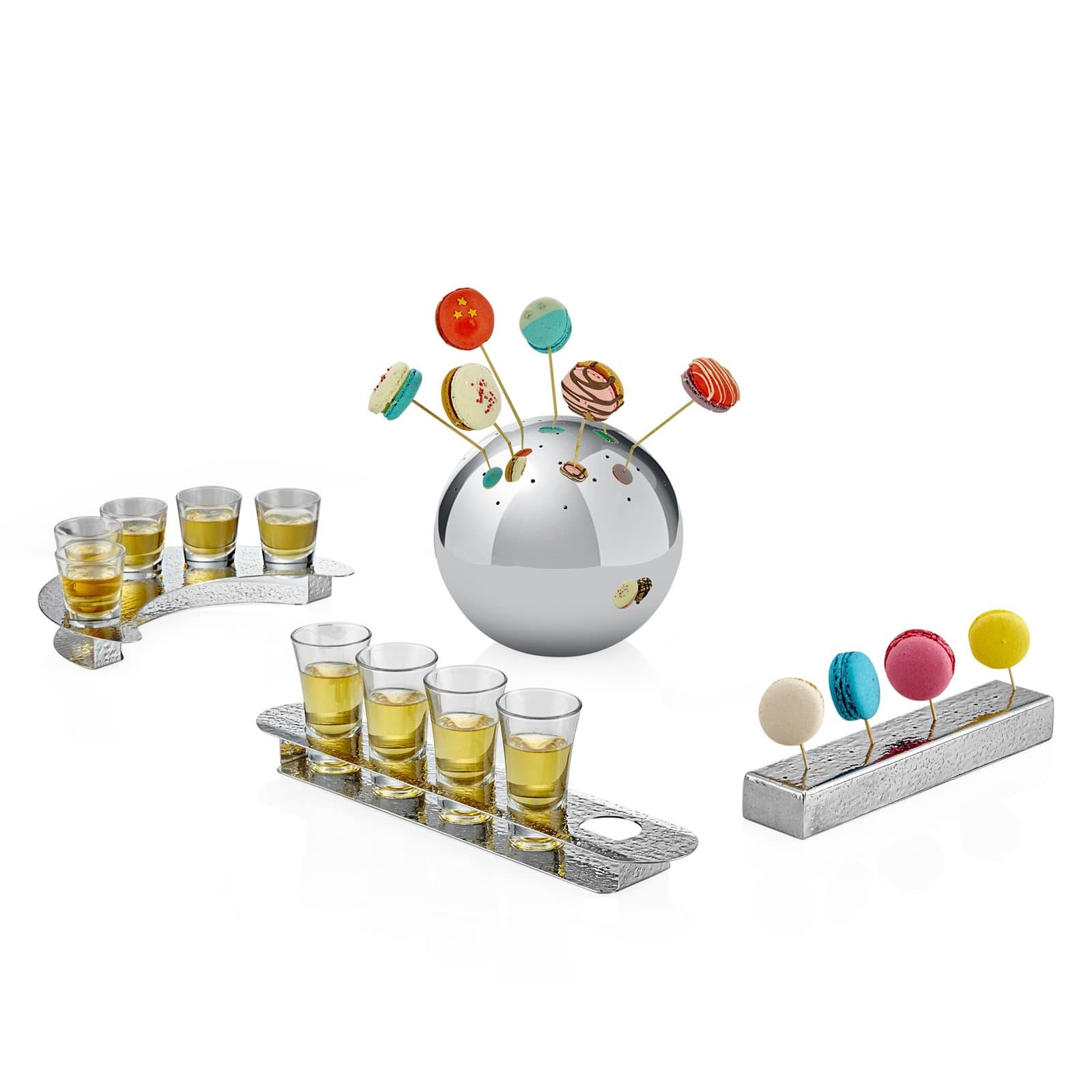 SHOT BARDAK SUNUMU DÜZ 5 YUVALI