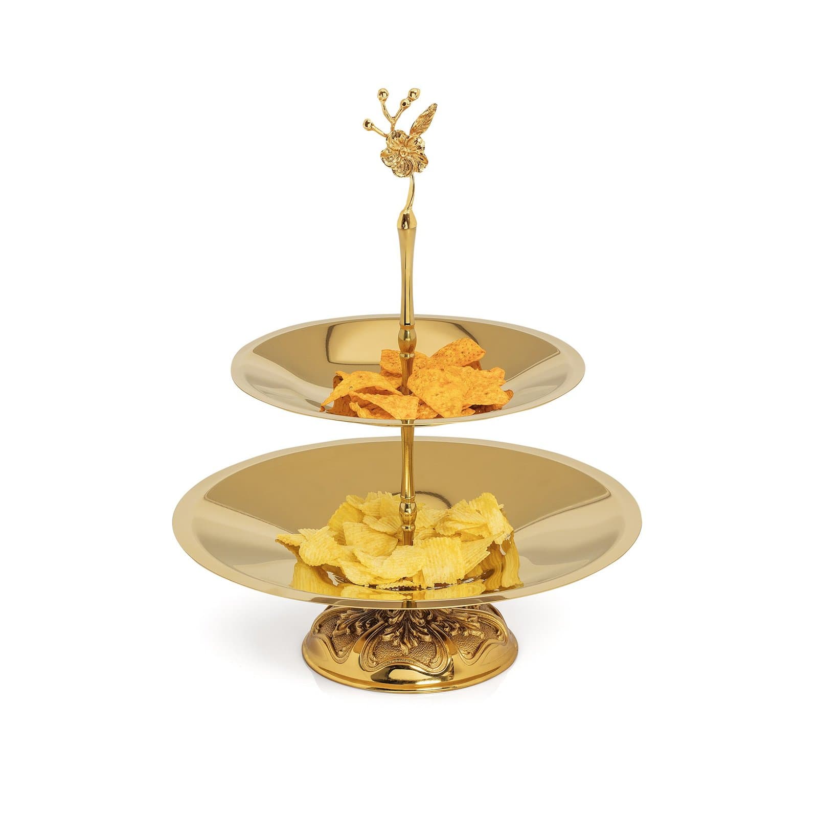 KONİK GOLD KASE TOMURCUK KULP 2 KATLI TAÇ AYAK