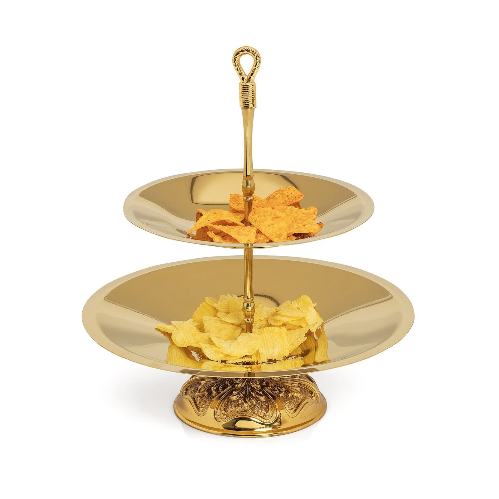 KONİK GOLD KASE HALAT KULP 2 KATLI TAÇ AYAK