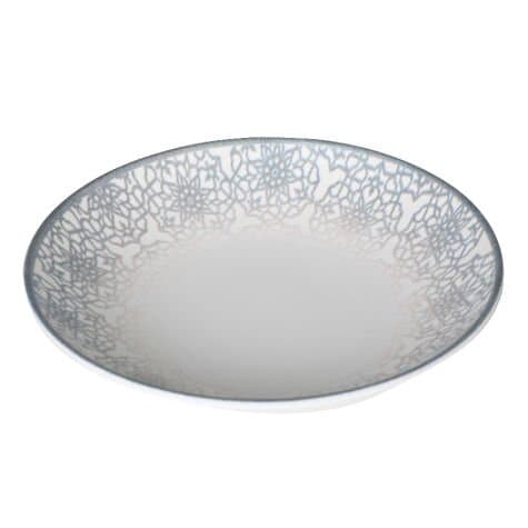 Kütahya Porselen Bone Teos 25cm. Çukur Tabak Mat Dg-860 Kratos
