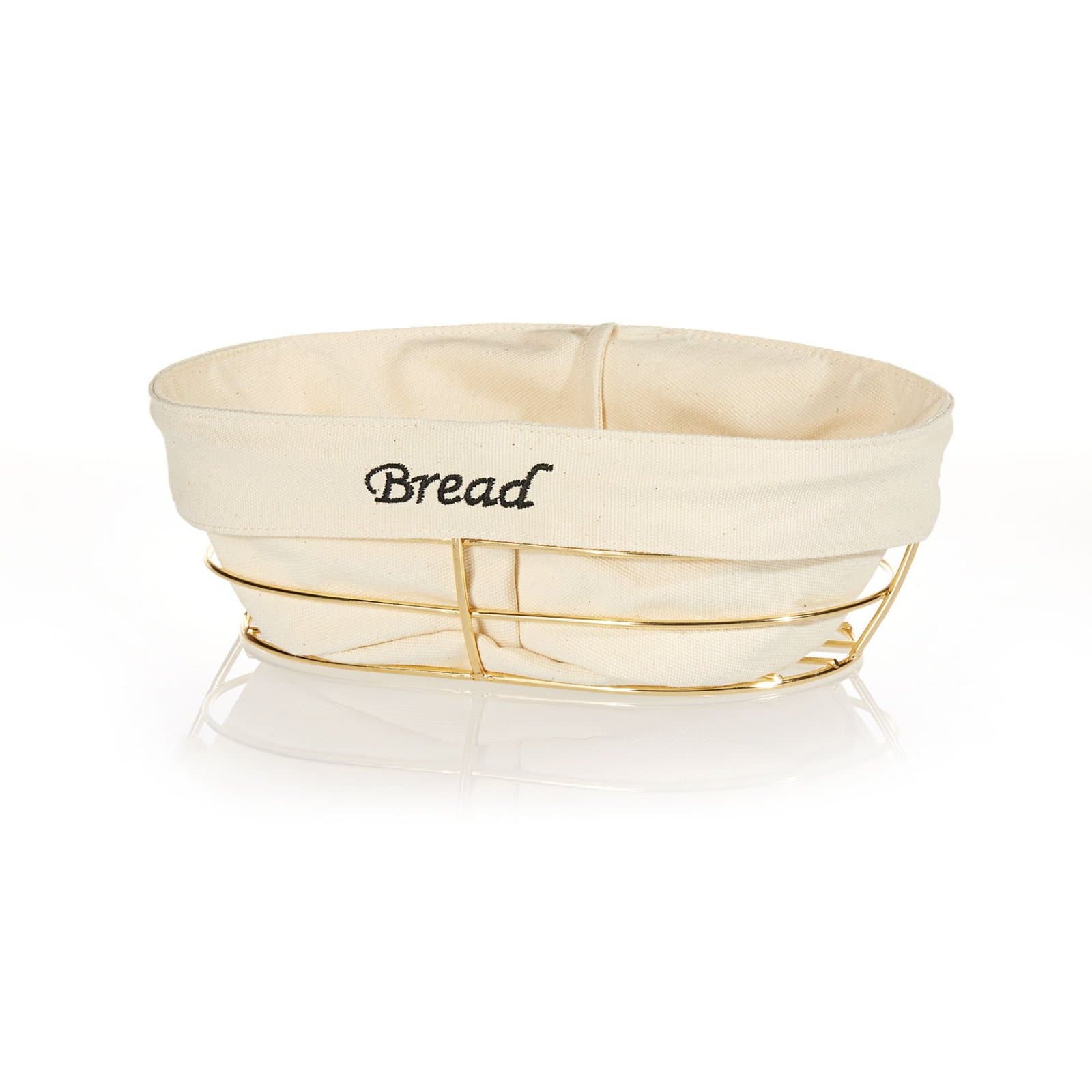 Oval Bezli Ekmek Sepeti (Altın) (KOLİSİ 24 ADETTİR)