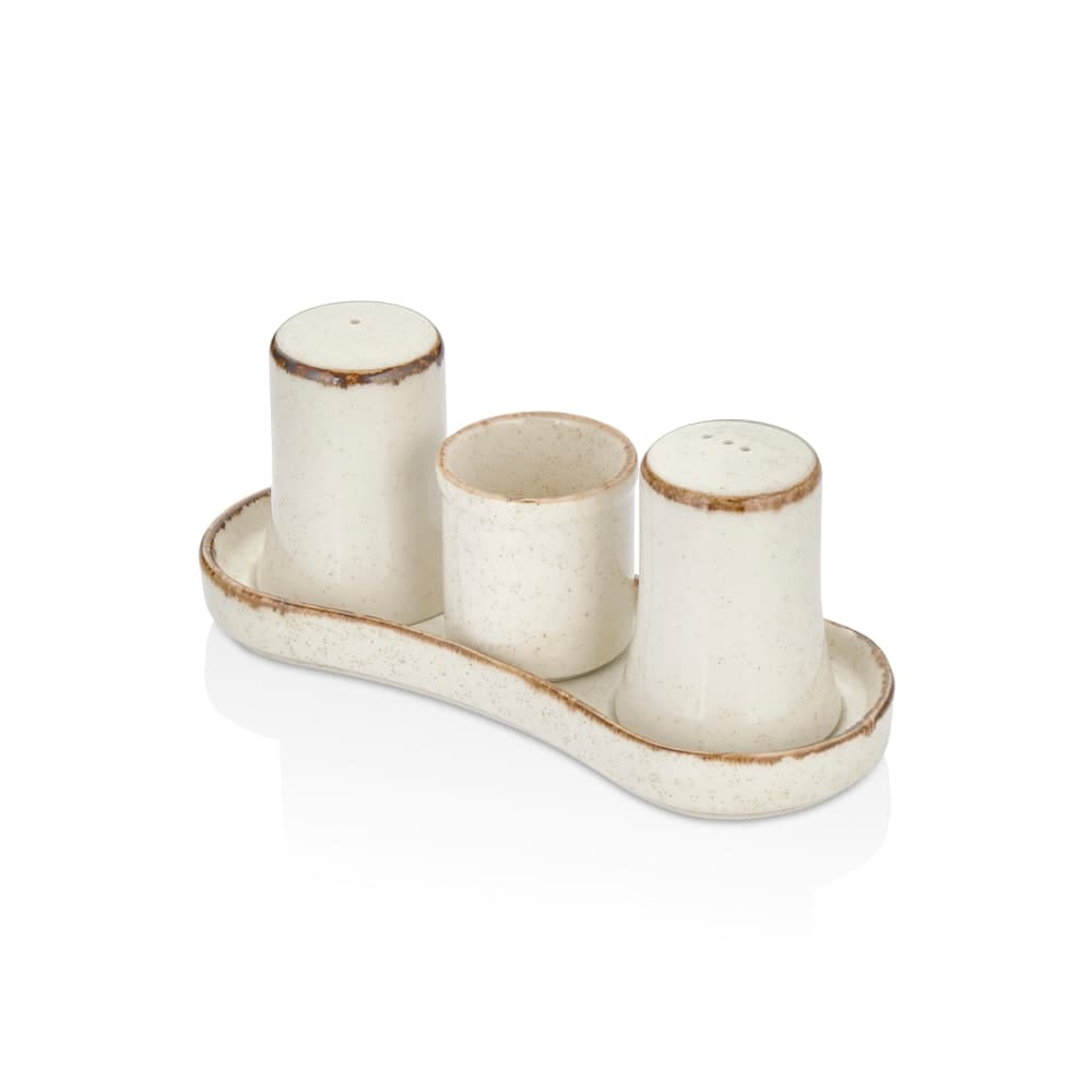 Dust Gastro 4-Piece Salt Shaker & Pepper Shaker Tray 20 cm