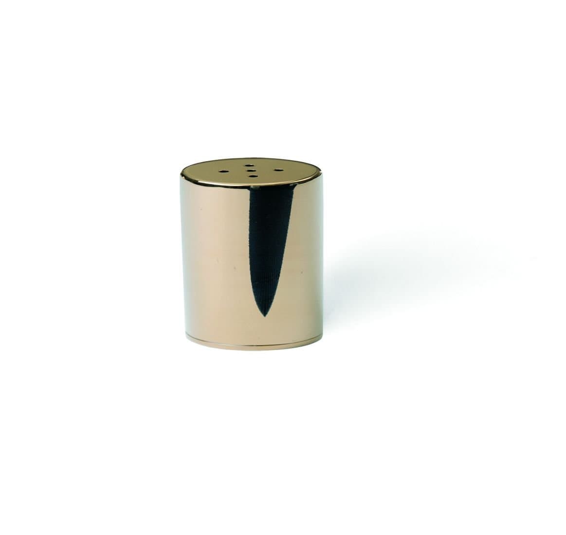 GROOVY YUVARLAK BODUR TUZLUK ALTIN ÇAP 4CM H:6,5 cm (TUZLUK TIPASI PLASTİKTİR)