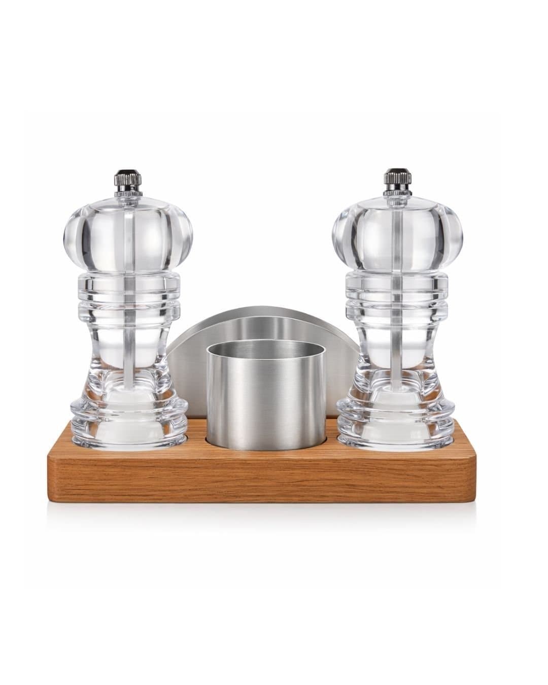 4'LÜ AKRİLİK MENAJ SET (AHŞAP STANDLI)