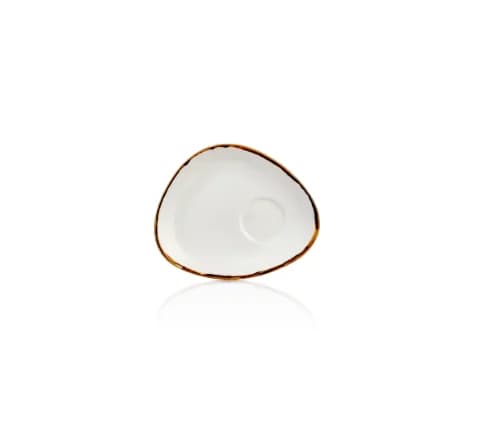 Gleam Zest Coffee Presentation Plate 14*11 cm