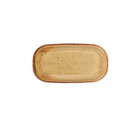 Helix Dune Embossed 30 cm Oval Plate 30*16 cm