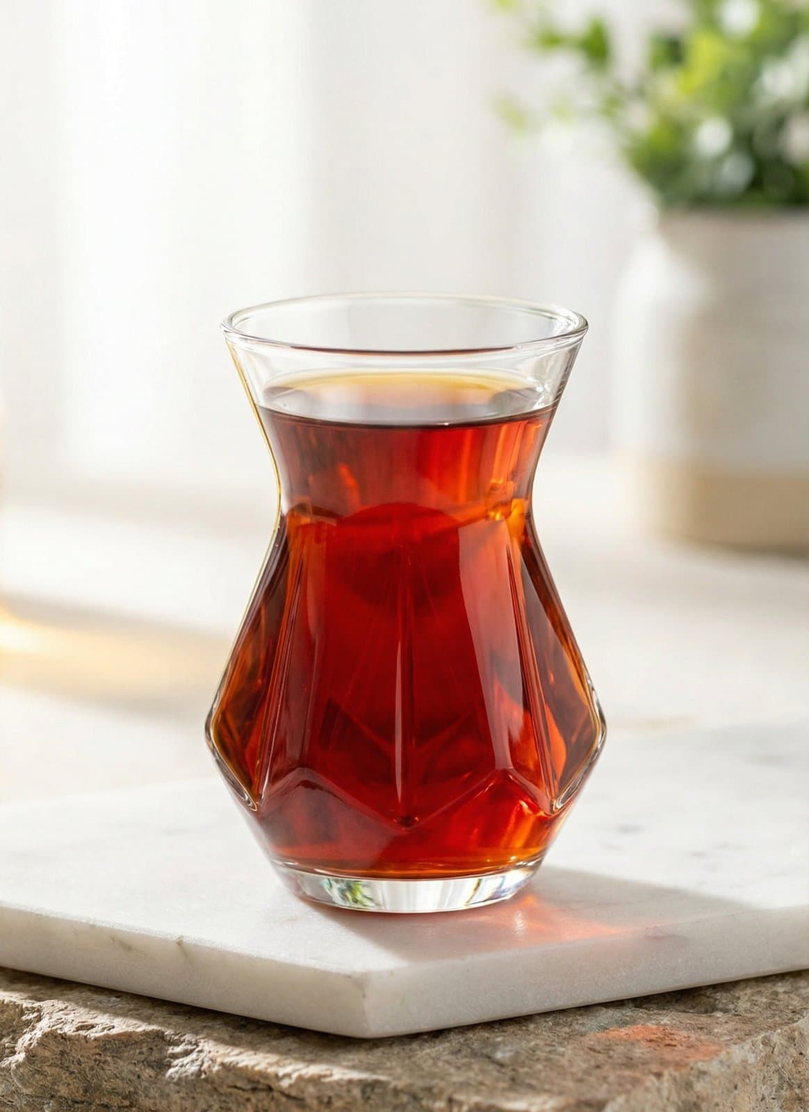 Alya Cam Çay Bardağı