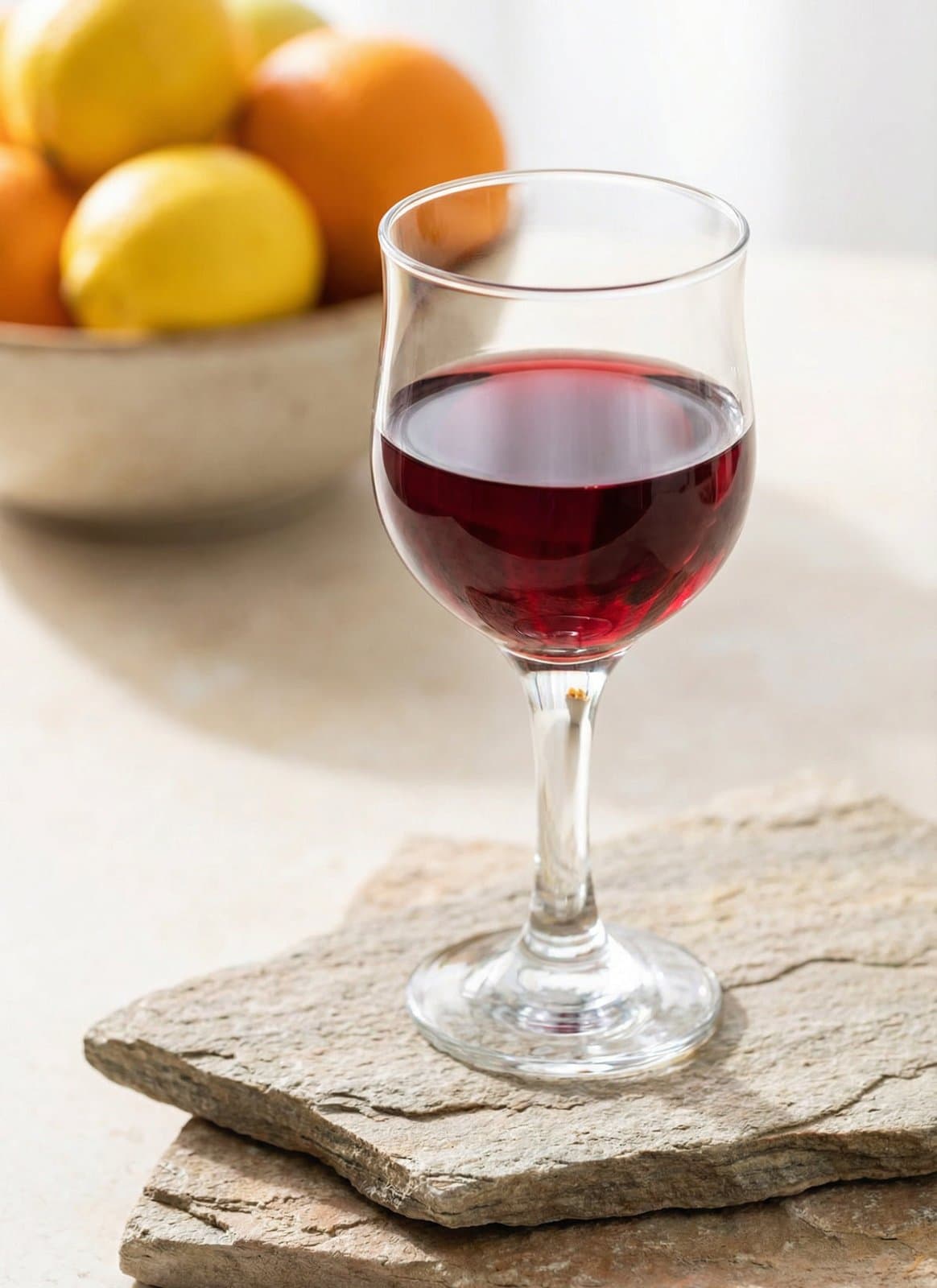 Nevakar Cam Kırmızı Stemmed Glass