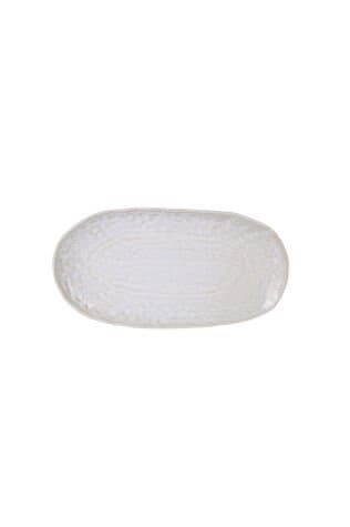 Kütahya Porselen Mezolit 28 Cm Kayık Tabak / Antiq