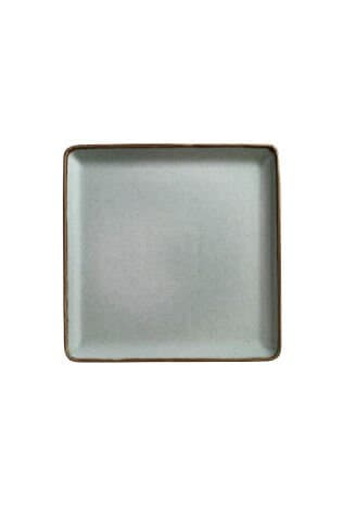 Kütahya Porselen Tan 23X23 Cm Düz Tabak Pearl Yeşil P03