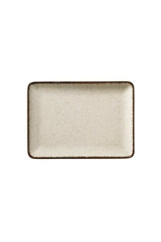 Kütahya Porselen Tan 23X17 Cm Düz Tabak Pearl Tarçın P02