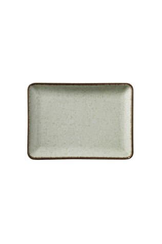 Kütahya Porselen Tan 23X17 Cm Düz Tabak Pearl Yeşil P03