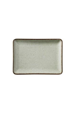 Kütahya Porselen Tan 27X20 Cm Düz Tabak Pearl Yeşil P03