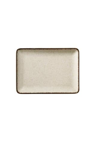 Kütahya Porselen Tan 30X22 Cm Düz Tabak Pearl Tarçın P02