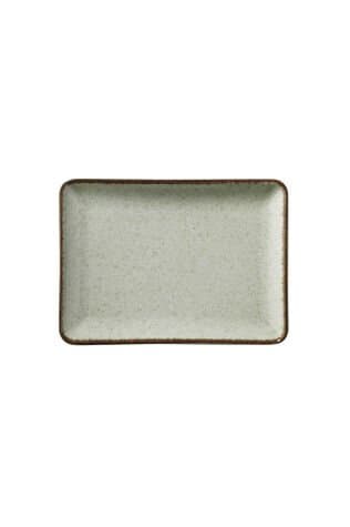 Kütahya Porselen Tan 30X22 Cm Düz Tabak Pearl Yeşil P03