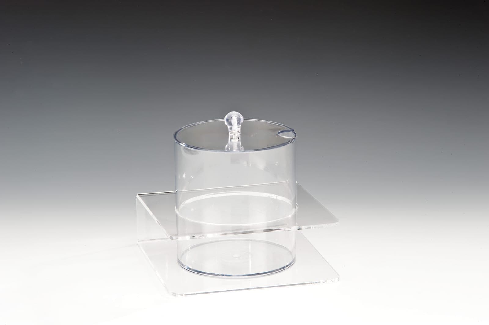 POLYCARBONAT SOSLUK REÇELLİK STANDI / 2.1 LİTRE 21 x 21 x H: 18 cm