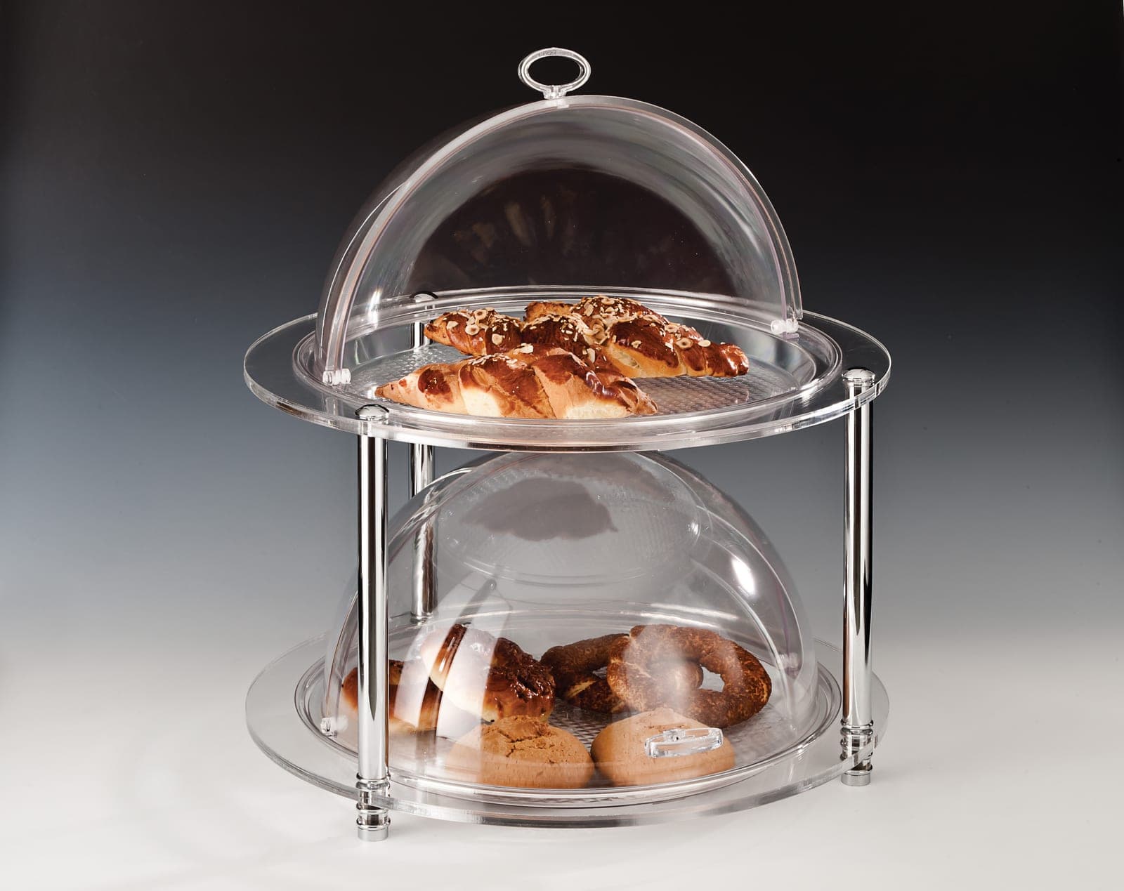 POLYCARBONAT FANUSLU TEŞHİR STANDI / BÜYÜK 49,5 x H: 54 cm