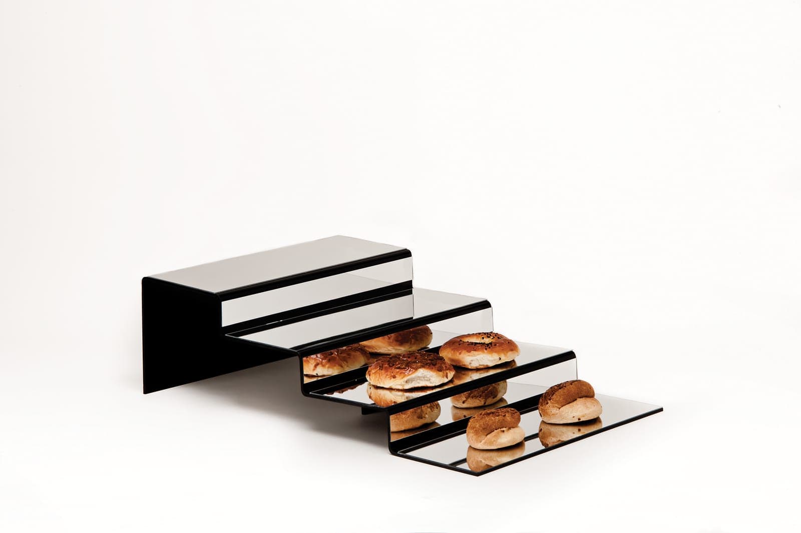 AYNALI TEŞHİR STANDI / 4 BASAMAKLI 39 x 60 x H: 18 cm