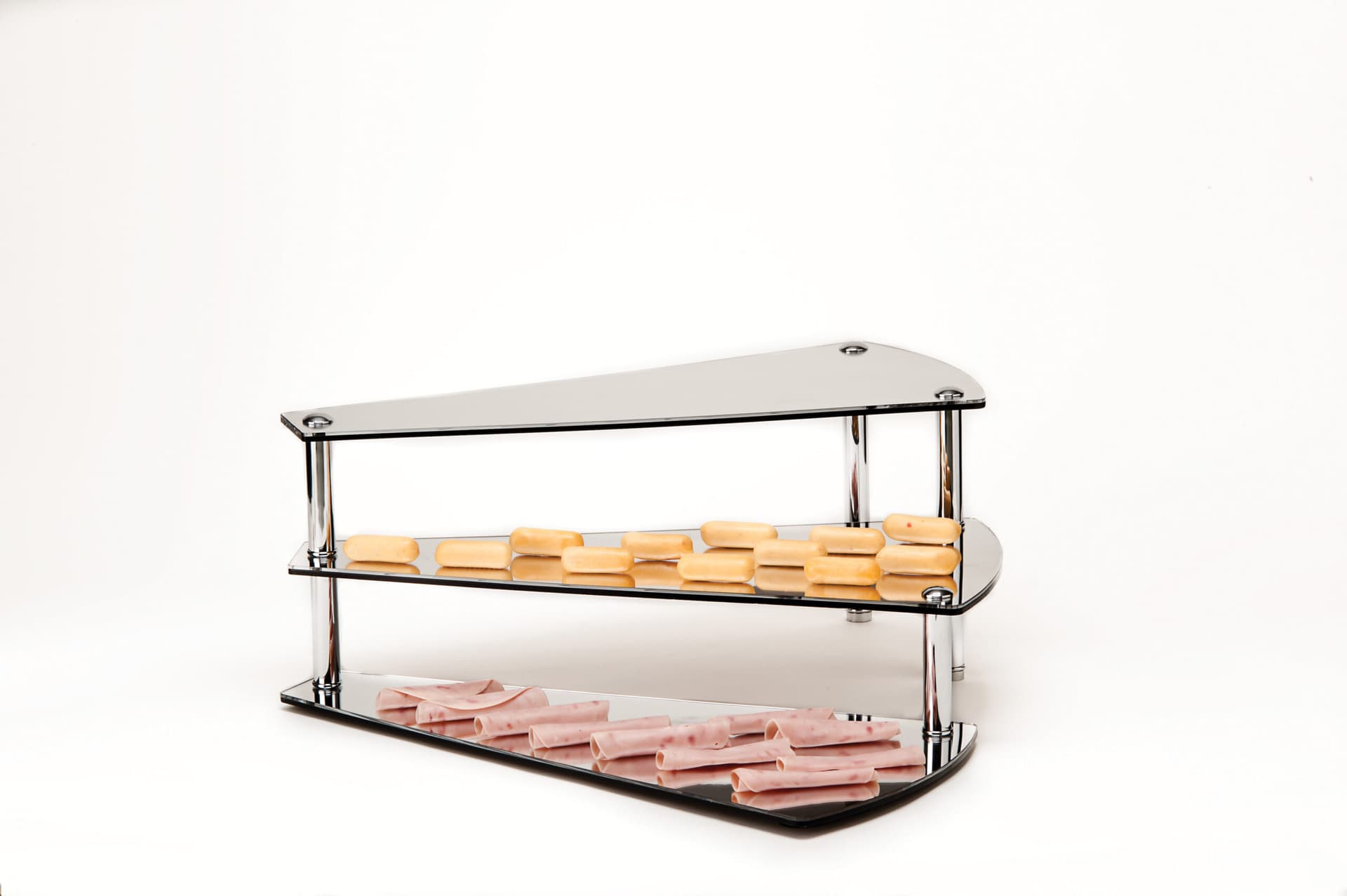AYNALI TEŞHİR STANDI/KAPTAN - DISPLAY STAND WITH MIRROR/ CAPTAIN 60 X 56 X H:24 cm
