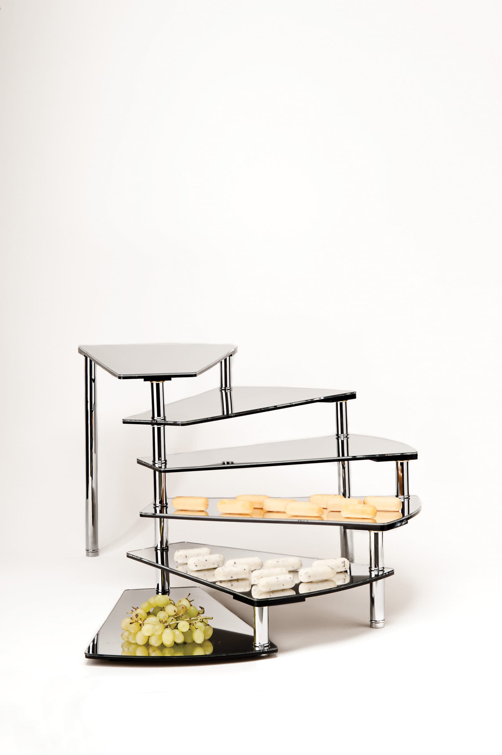 AYNALI TEŞHİR STANDI / KAPTAN MERDİVEN - DISPLAY STAND WITH MIRROR/ CAPTAIN STAIRS H:37,5 cm
