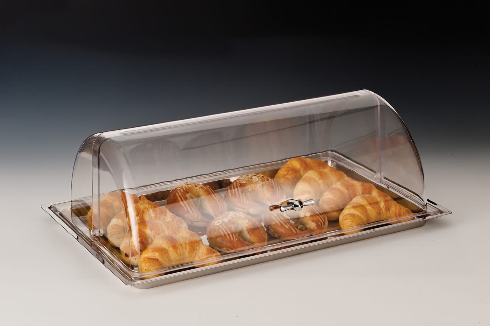 POLYCARBONAT ROLLTOP KAPAKLI MUHAFAZA KABI / KÜÇÜK / 18/10 44 x 29 x H: 17 cm