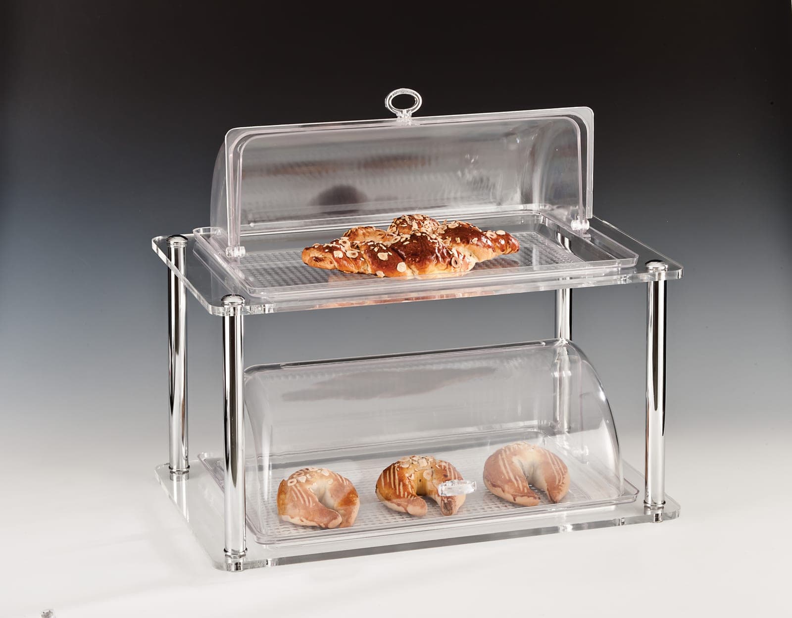 TEŞHİR STANDI / KÜÇÜK (AKRİLİK STANDLI, KOMPLE PC MUHAFAZA KABLI) 32 x 52 x H: 46 cm