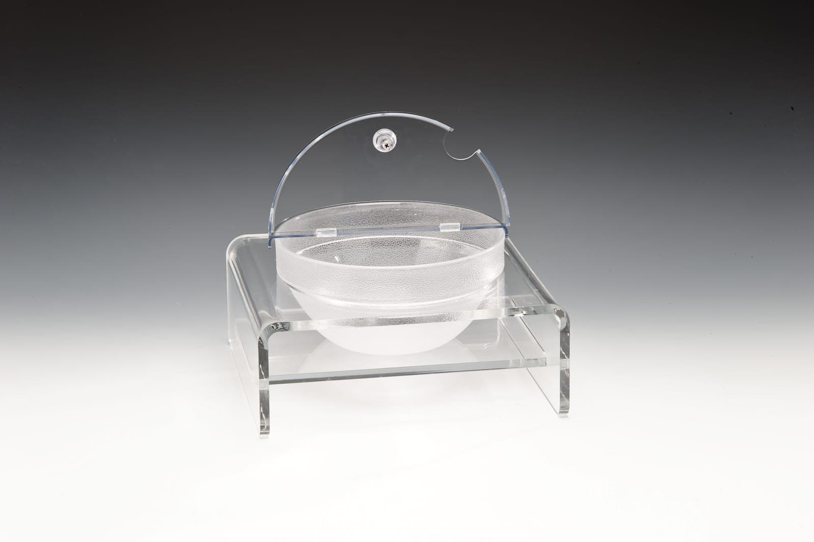 POLYCARBONAT KASELİ TEŞHİR STANDI Ø 23 x 30 x 29 cm