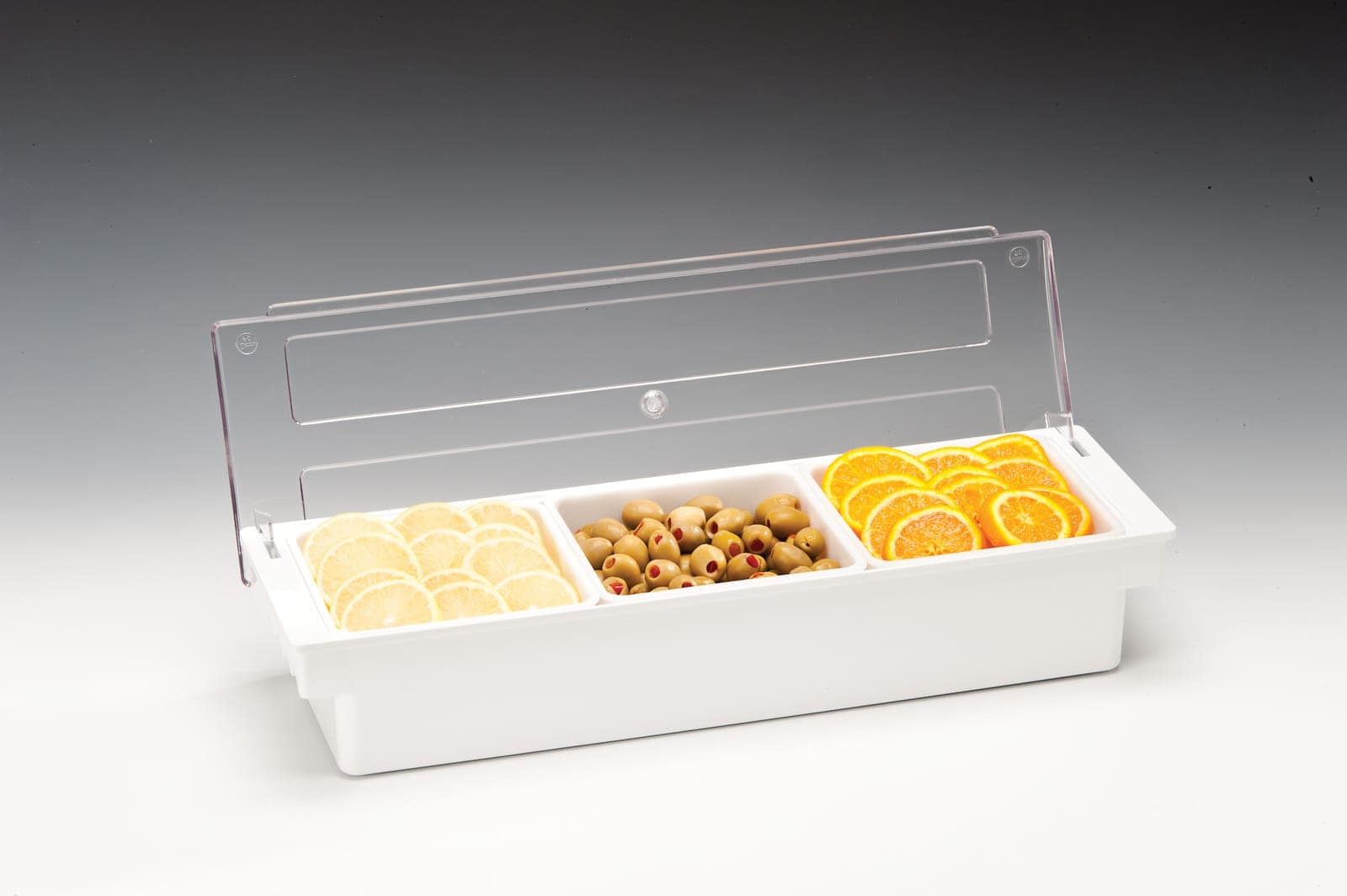 POLYCARBONAT KAPAKLI BAR KONTEYNER-50 x 16 x H:9,5 cm
