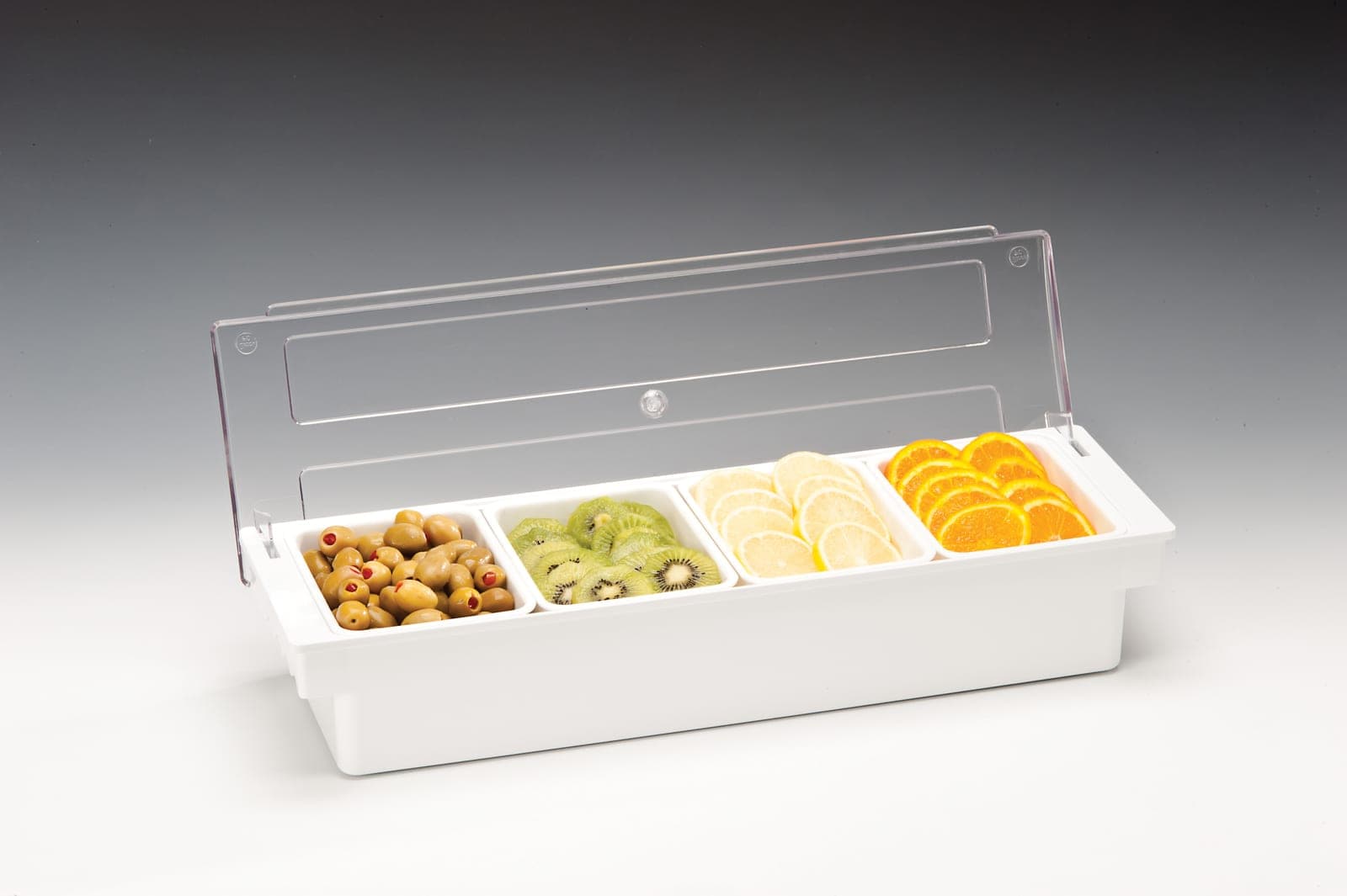POLYCARBONAT KAPAKLI BAR KONTEYNER-50 x 16 x H:9,5 cm